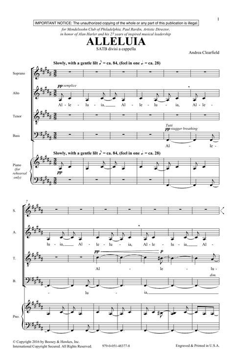  Alleluia by Eric Whitacre